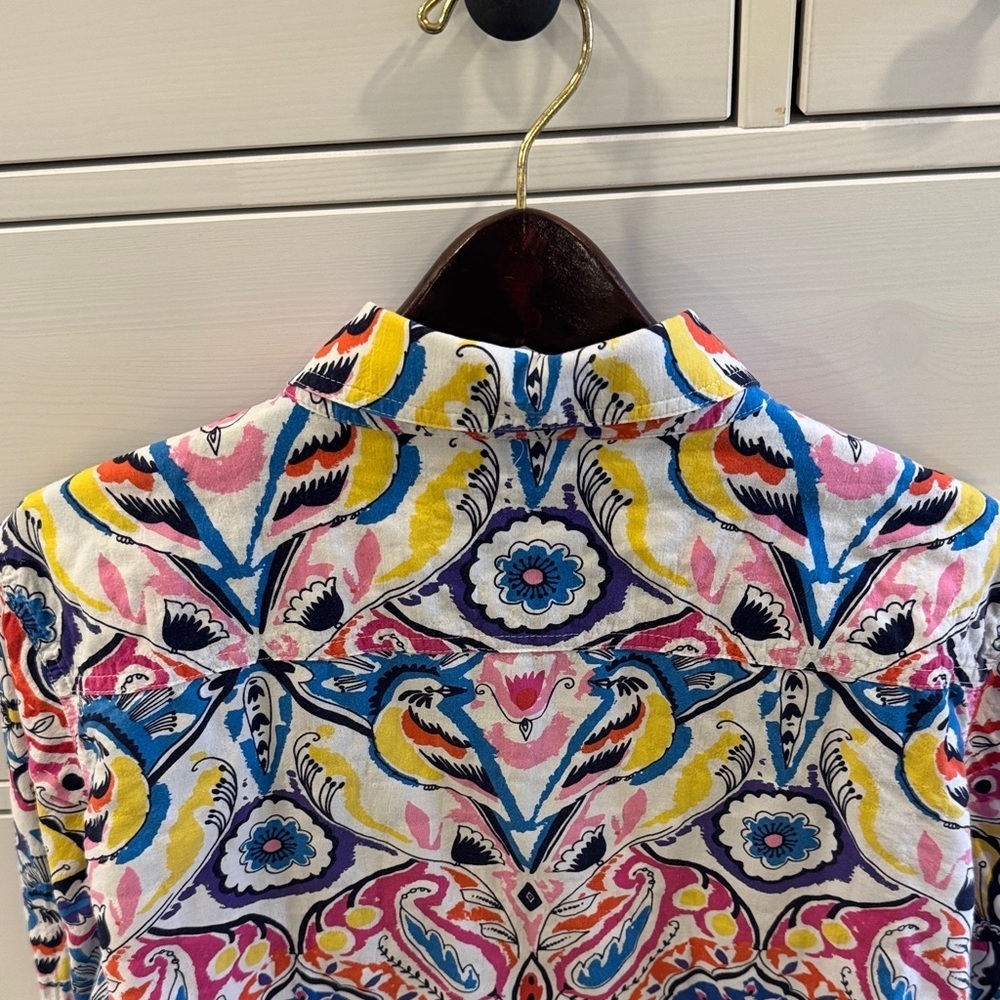 J McLaughlin Multicolor Paisley Women's Button Down Shirt Size XL - Picture 7 of 7